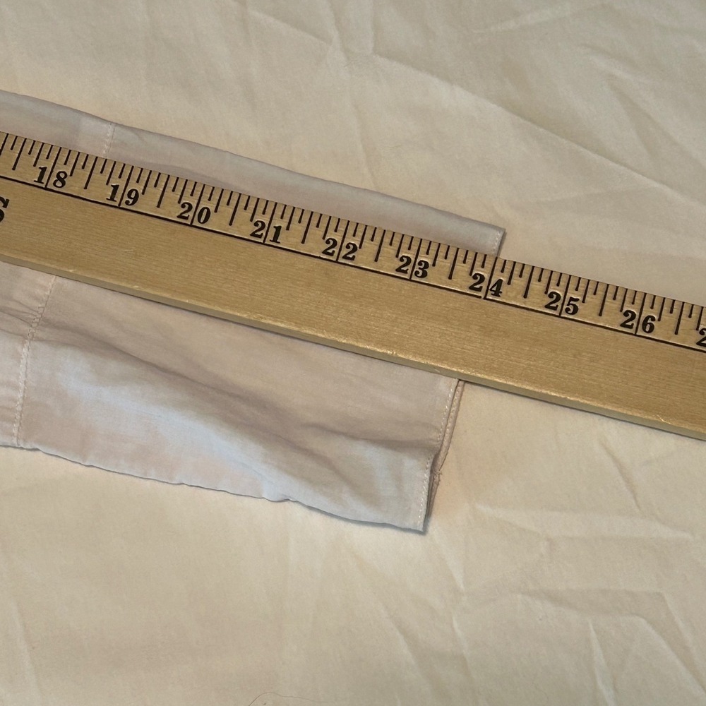 Sundance White Cotton Long Sleeve Button‎ Front Blouse Ruffle Trim Size 12 - Picture 15 of 15